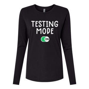 Test Day Teacher Testing Day Funny Teacher Tee Womens Cotton Relaxed Long Sleeve T-Shirt