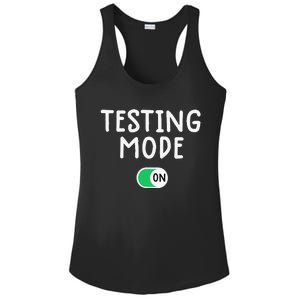 Test Day Teacher Testing Day Funny Teacher Tee Ladies PosiCharge Competitor Racerback Tank