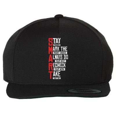 Test Day Teacher Smart Design Testing Day Exam Wool Snapback Cap