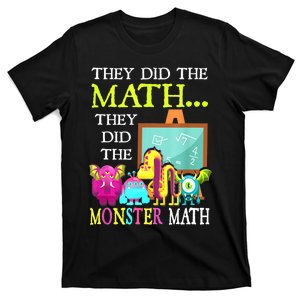 They Did The Math They Did The Monster Math Funny Halloween T-Shirt