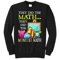 They Did The Math They Did The Monster Math Funny Halloween Tall Sweatshirt