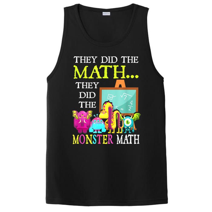 They Did The Math They Did The Monster Math Funny Halloween PosiCharge Competitor Tank