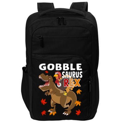 Thanksgiving Dinosaur Turkey Riding T Rex Boys Costume Gift Impact Tech Backpack