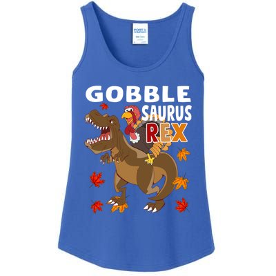 Thanksgiving Dinosaur Turkey Riding T Rex Boys Costume Gift Ladies Essential Tank