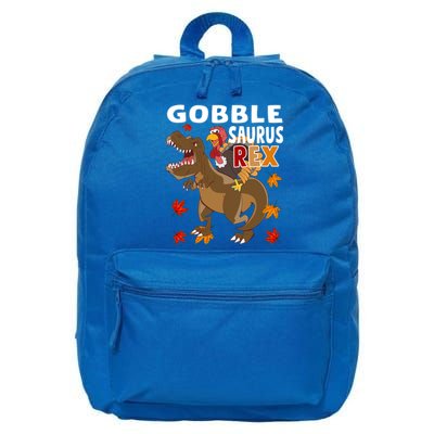 Thanksgiving Dinosaur Turkey Riding T Rex Boys Costume Gift 16 in Basic Backpack