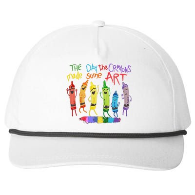 The Day The Crayons Made Some Art Teacher Art Snapback Five-Panel Rope Hat