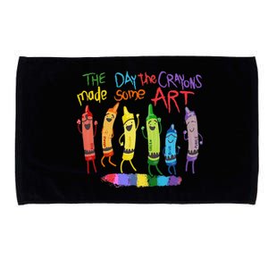 The Day The Crayons Made Some Art Teacher Art Microfiber Hand Towel