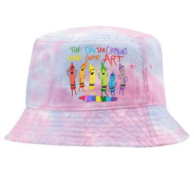 The Day The Crayons Made Some Art Teacher Art Tie-Dyed Bucket Hat