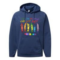 The Day The Crayons Made Some Art Teacher Art Performance Fleece Hoodie