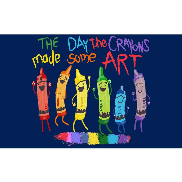 The Day The Crayons Made Some Art Teacher Art Bumper Sticker