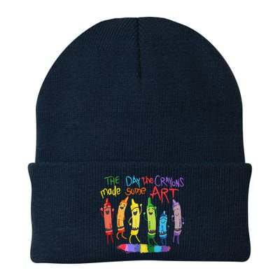 The Day The Crayons Made Some Art Teacher Art Knit Cap Winter Beanie