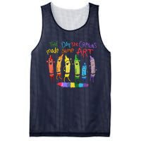 The Day The Crayons Made Some Art Teacher Art Mesh Reversible Basketball Jersey Tank