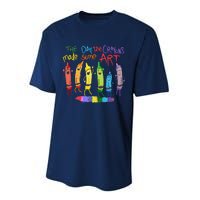 The Day The Crayons Made Some Art Teacher Art Performance Sprint T-Shirt