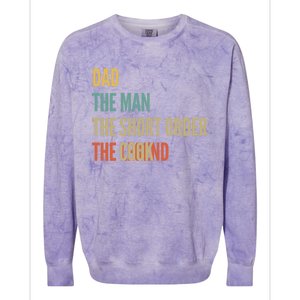 The Dad The The Short Order Cook The Legend Funny Gift Colorblast Crewneck Sweatshirt