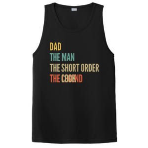 The Dad The The Short Order Cook The Legend Funny Gift PosiCharge Competitor Tank