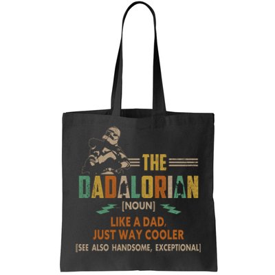 The Dadalorian This Is The Way Definition Father's Day Tote Bag