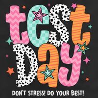 Test Day Teacher Rock The Test Don't Stress Do Your Best Adult Drive Performance Visor