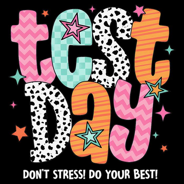 Test Day Teacher Rock The Test Don't Stress Do Your Best Magnet