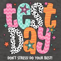 Test Day Teacher Rock The Test Don't Stress Do Your Best Vector Backpack