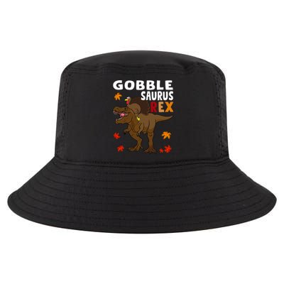 Thanksgiving Dinosaur Turkey Riding T Rex Boys Costume Meaningful Gift Cool Comfort Performance Bucket Hat