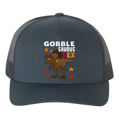 Thanksgiving Dinosaur Turkey Riding T Rex Boys Costume Meaningful Gift Yupoong Adult 5-Panel Trucker Hat