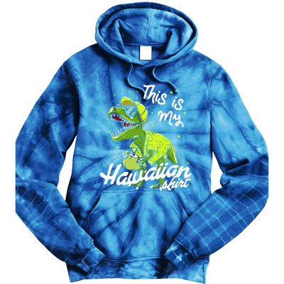 Tgiftrex Dinosaur This Is My Hawaiian Gift Tie Dye Hoodie