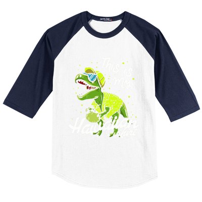 Tgiftrex Dinosaur This Is My Hawaiian Gift Baseball Sleeve Shirt