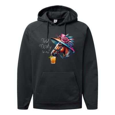 Talk Derby To Me Racing Horse Performance Fleece Hoodie