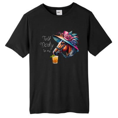 Talk Derby To Me Racing Horse Tall Fusion ChromaSoft Performance T-Shirt