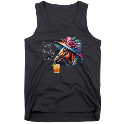 Talk Derby To Me Racing Horse Tank Top