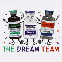 The Dream Team Retro Groovy B52 Nurse Medical Nursing Psych Doggie Tank