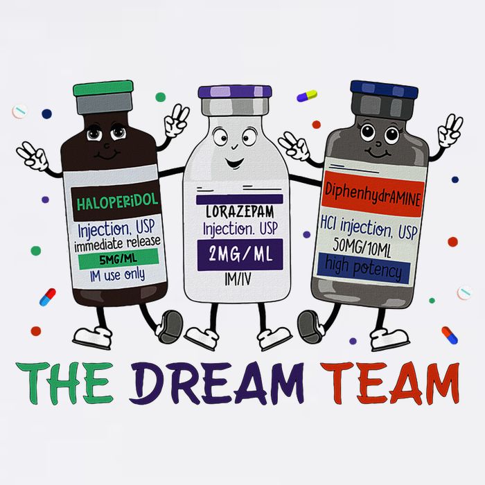 The Dream Team Retro Groovy B52 Nurse Medical Nursing Psych Doggie Tank