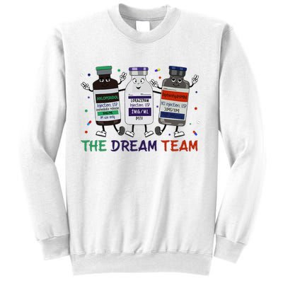 The Dream Team Retro Groovy B52 Nurse Medical Nursing Psych Sweatshirt