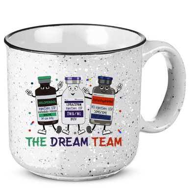 The Dream Team Retro Groovy B52 Nurse Medical Nursing Psych 15oz Campfire Ceramic Mug