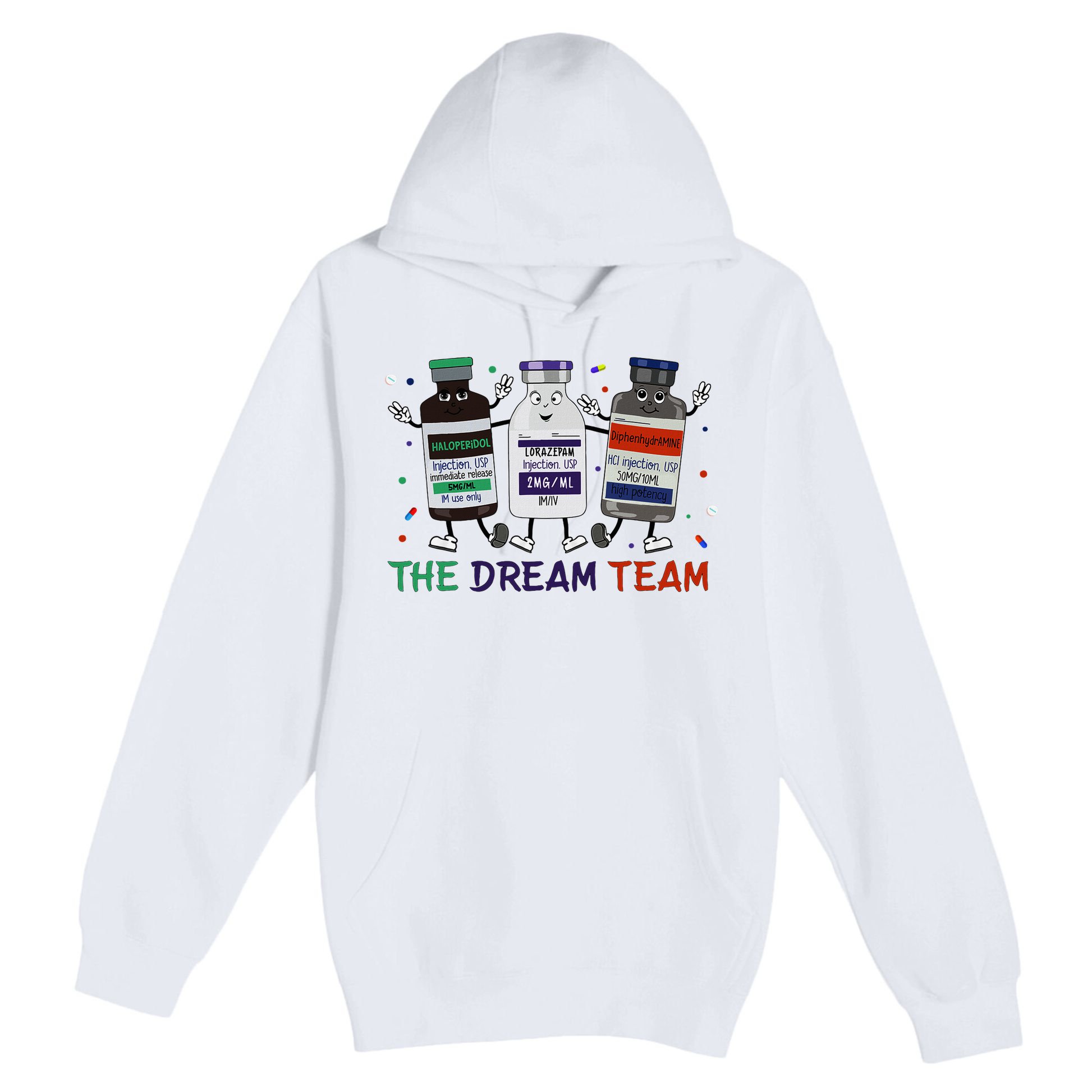 The Dream Team Retro Groovy B52 Nurse Medical Nursing Psych Premium Pullover Hoodie