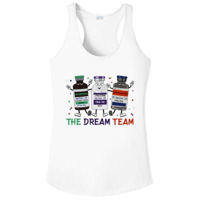 The Dream Team Retro Groovy B52 Nurse Medical Nursing Psych Ladies PosiCharge Competitor Racerback Tank