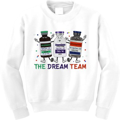 The Dream Team Retro Groovy B52 Nurse Medical Nursing Psych Kids Sweatshirt