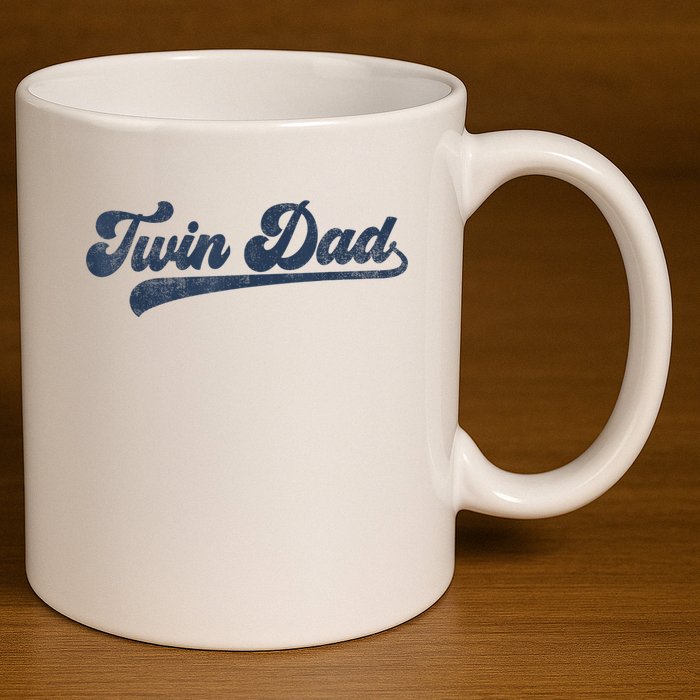 Twin Dad 11oz C Handle Ceramic Mug