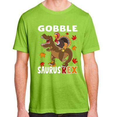 Thanksgiving Dinosaur Turkey Riding T Rex Boys Costume Great Gift Adult ChromaSoft Performance T-Shirt