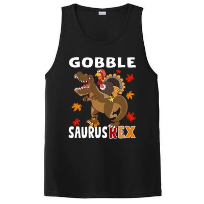 Thanksgiving Dinosaur Turkey Riding T Rex Boys Costume Great Gift PosiCharge Competitor Tank