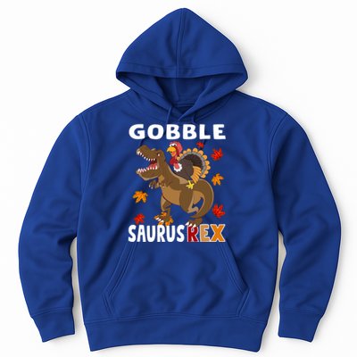 Thanksgiving Dinosaur Turkey Riding T Rex Boys Costume Great Gift Hoodie