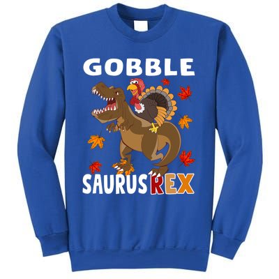 Thanksgiving Dinosaur Turkey Riding T Rex Boys Costume Great Gift Sweatshirt