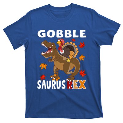 Thanksgiving Dinosaur Turkey Riding T Rex Boys Costume Great Gift T-Shirt