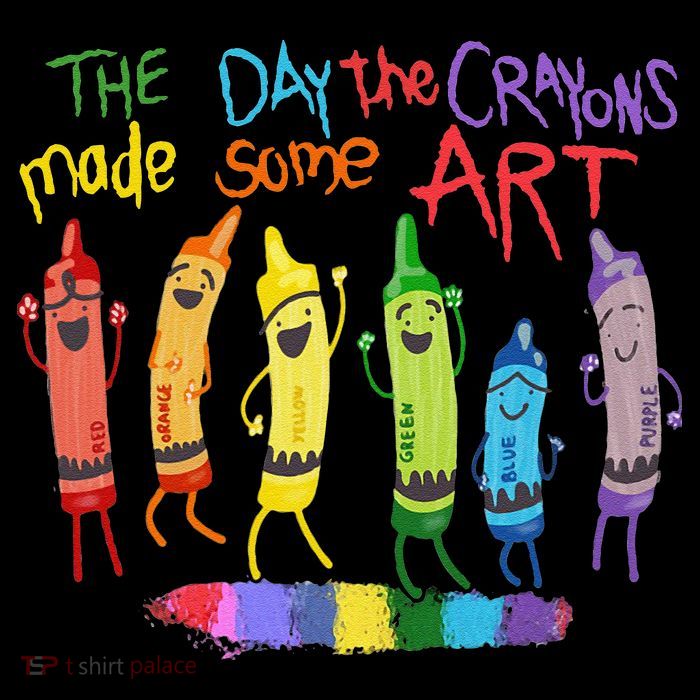 The Day The Crayons Made Some ART Teacher Art Stripe Pom Pom Beanie