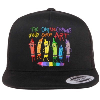 The Day The Crayons Made Some ART Teacher Art Flatbill Hat