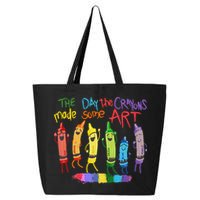 The Day The Crayons Made Some ART Teacher Art 25L Jumbo Tote
