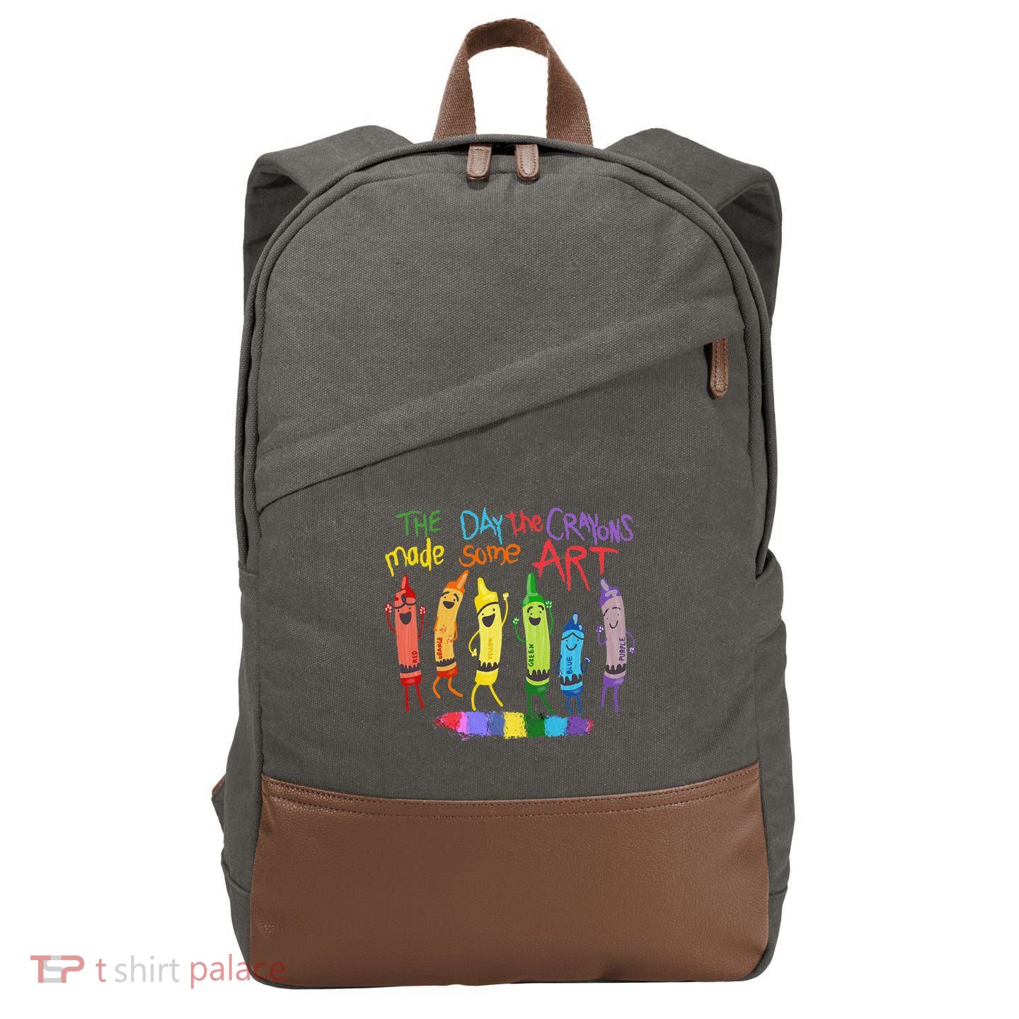 The Day The Crayons Made Some ART Teacher Art Cotton Canvas Backpack