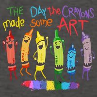 The Day The Crayons Made Some ART Teacher Art Vector Backpack