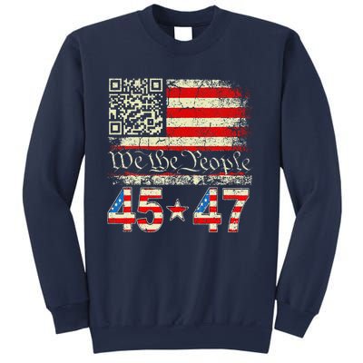 Trump Dance Troll Qr Funny President Trump Dance Code Sweatshirt