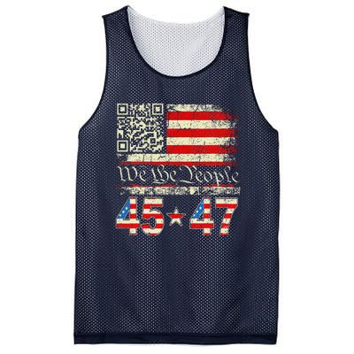 Trump Dance Troll Qr Funny President Trump Dance Code Mesh Reversible Basketball Jersey Tank